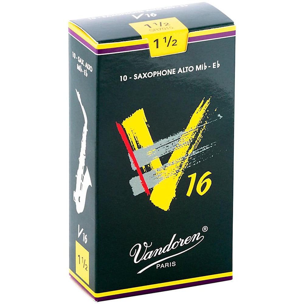 Vandoren Alto Sax V16 Reeds Strength 1.5 Box of 10
