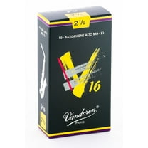 Vandoren Alto Sax V16 Reeds Strength #2.5; Box of 10