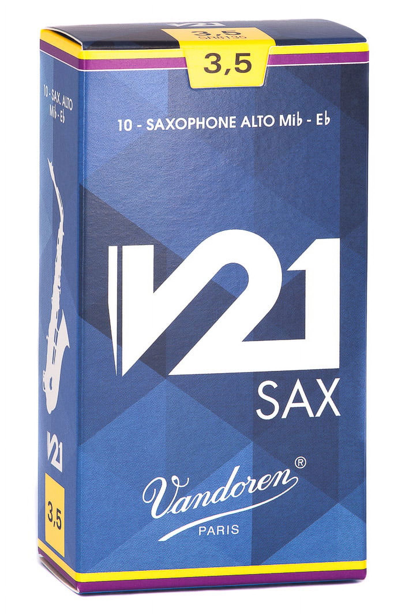 Vandoren Alto Sax V21 Reeds Strength #3.5; Box of 10