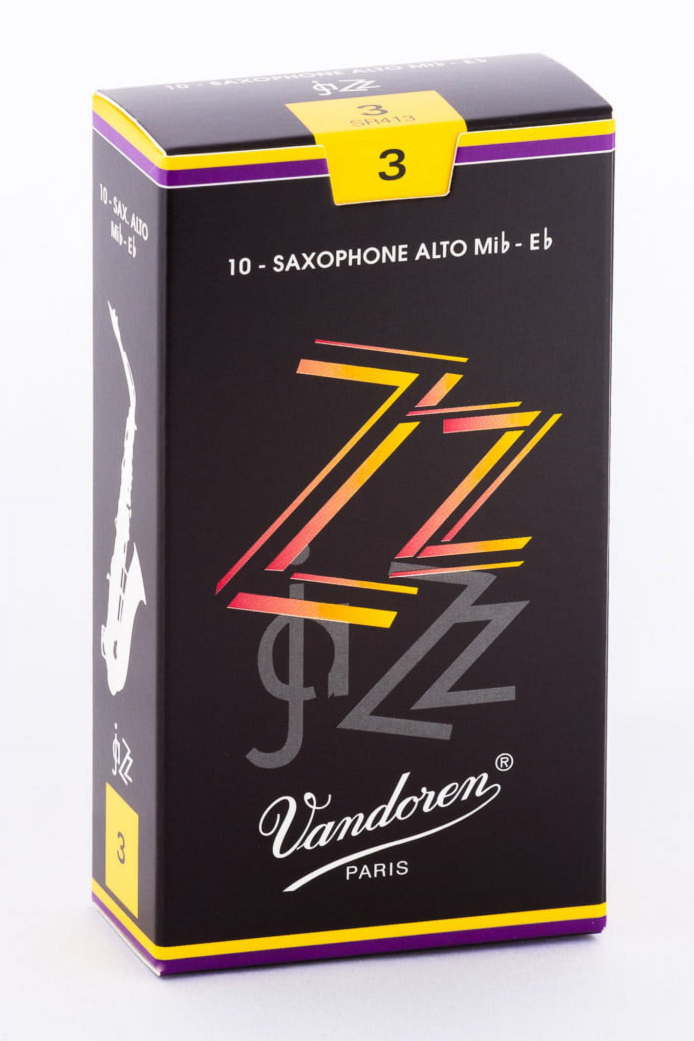Vandoren Alto Sax ZZ Reeds Strength #3; Box of 10