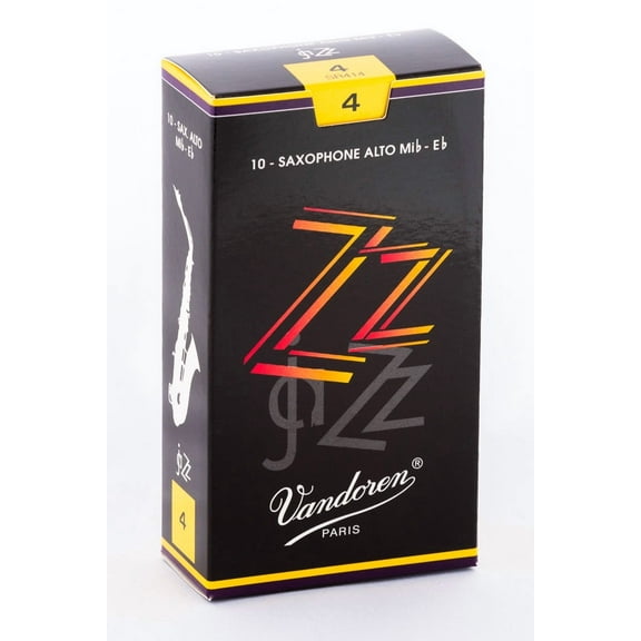 Vandoren Alto Sax ZZ Reeds Strength #4; Box of 10