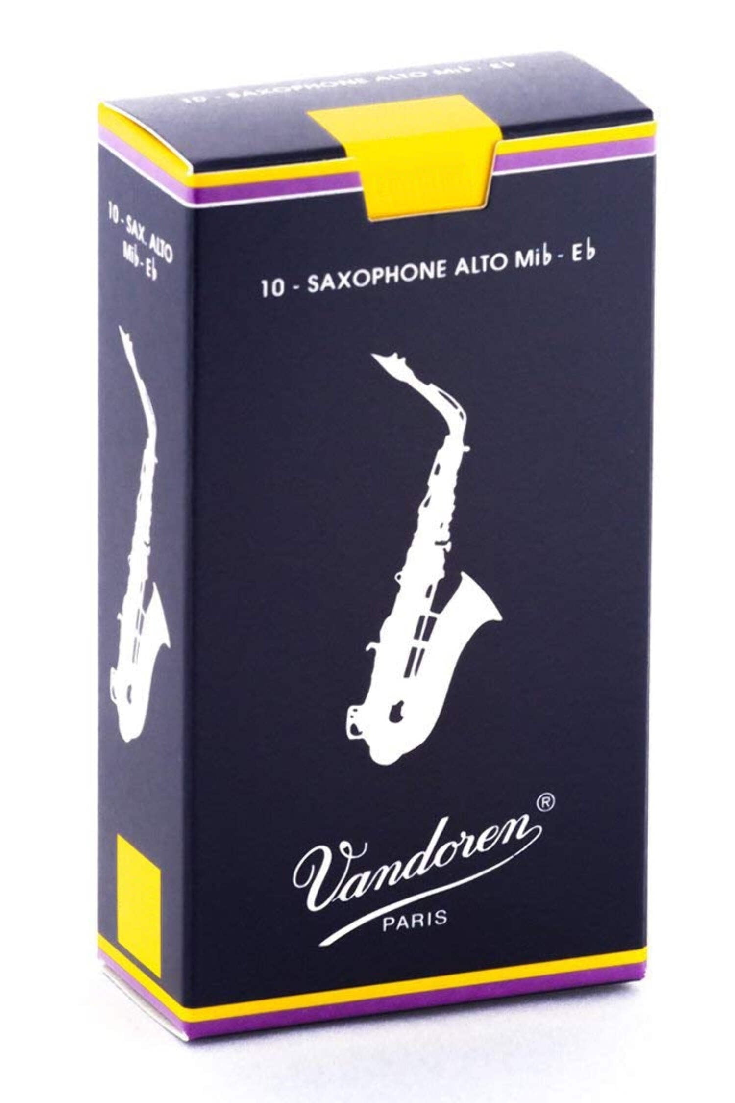 Vandoren Alto Saxophone Traditional Woodwind Reeds, Strength 3, 0.13 lbs,10-Pack