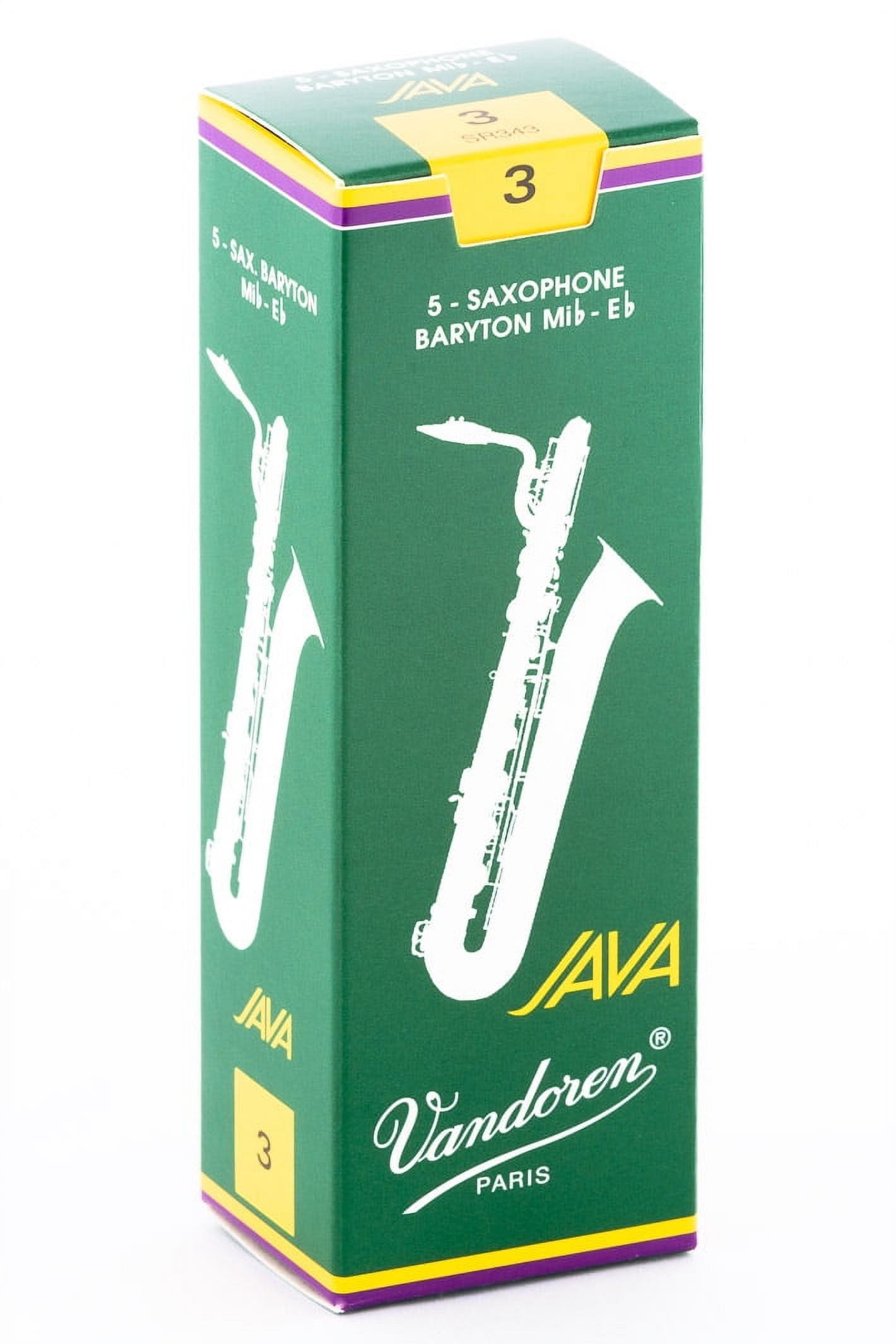 Vandoren Bari Sax Java Reeds Strength #3; Box of 5
