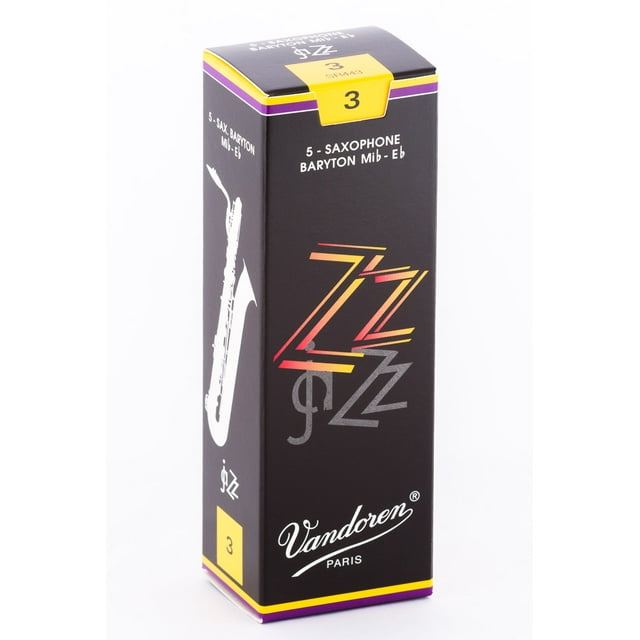 Vandoren Bari Sax ZZ Reeds Strength 3; Box of 5