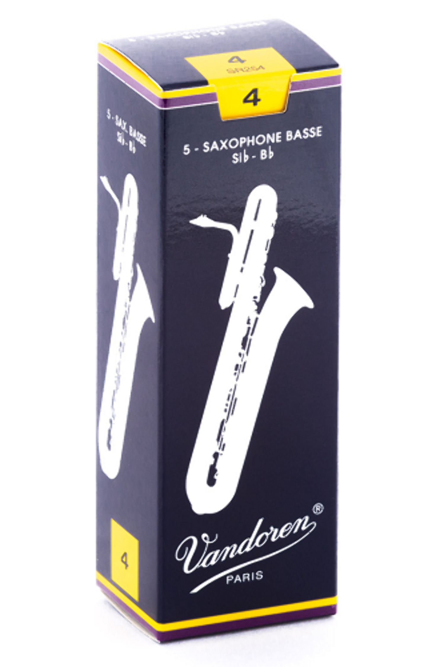Vandoren Bass Sax Traditional Reeds Strength #2.0; Box of 5