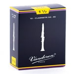 Vandoren Traditional Bb Clarinet Reeds Strength 3.5 Box of 10 (Strength 3.5 Box of 10)