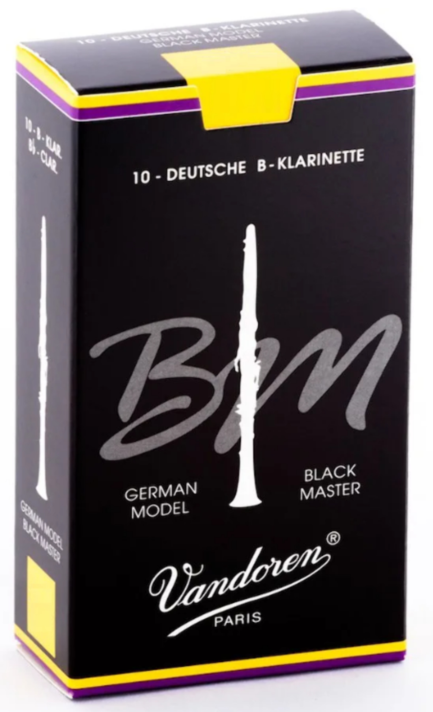 Vandoren Black Master Bb Clarinet Reeds Strength 5++, Box of 10
