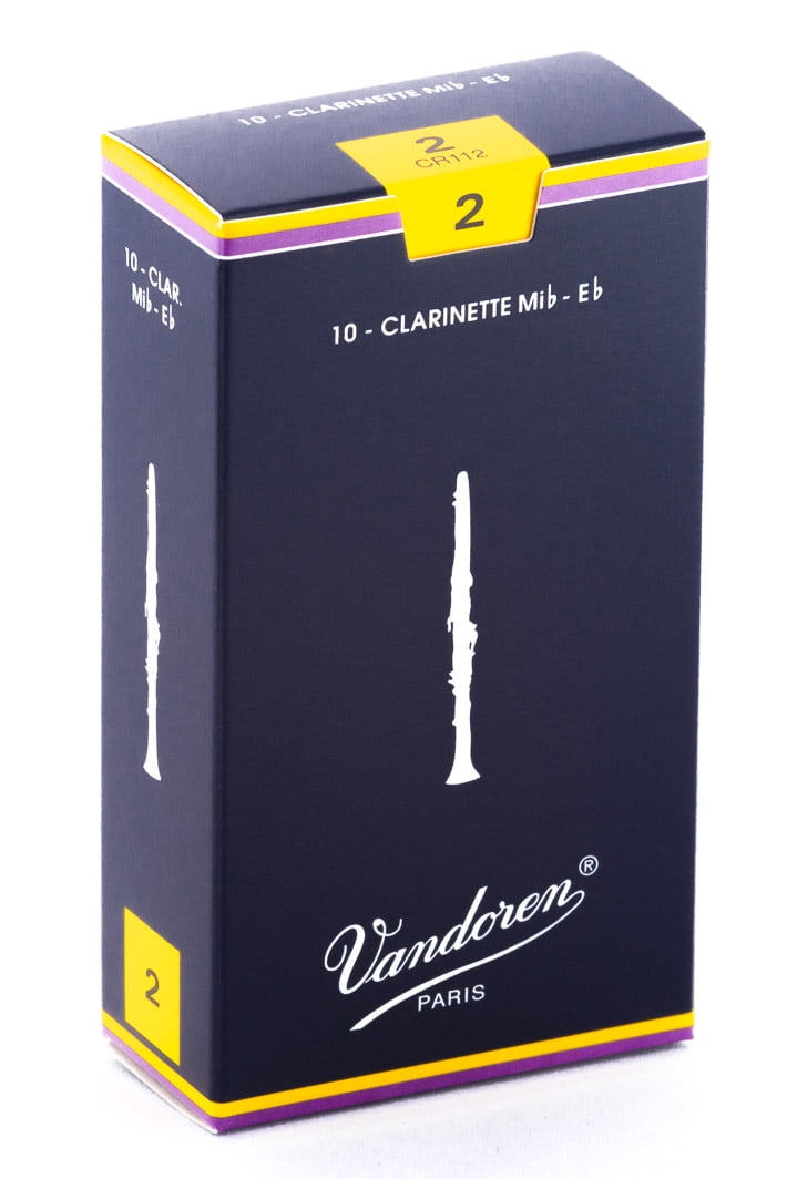 Vandoren Eb Clarinet Traditional Reeds Strength #2; Box of 10