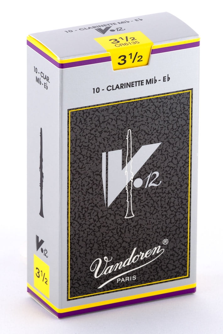 Vandoren Eb Clarinet V.12 Reeds Strength #3.5; Box of 10