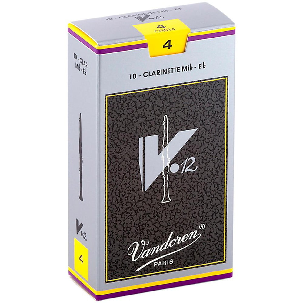 Vandoren Eb Clarinet V.12 Reeds Strength #4; Box of 10