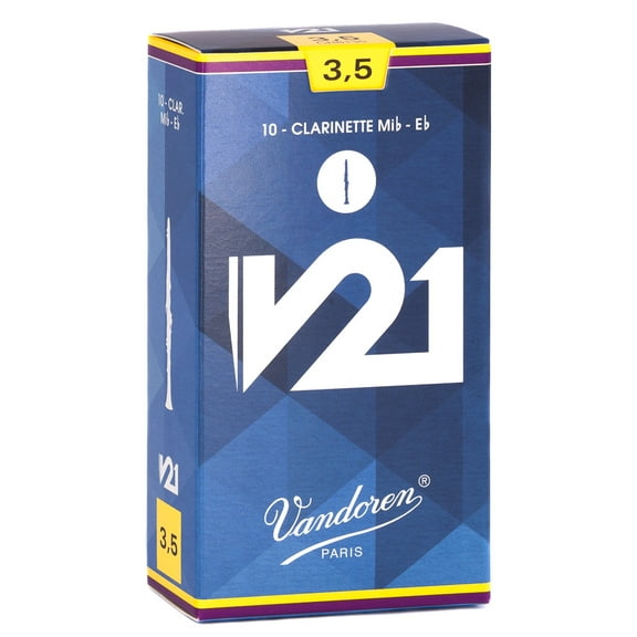 Vandoren Eb Clarinet V21 Reeds Strength #3.5; Box of 10