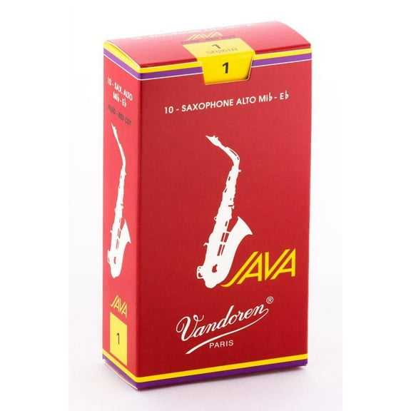 Vandoren Alto Sax Java Red Reeds -10 Per Box