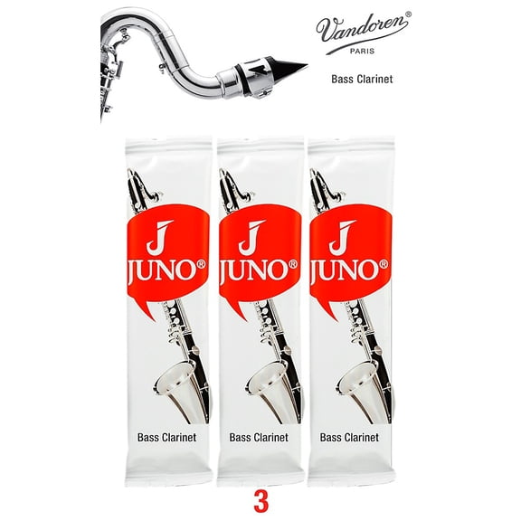 JUNO Bass Clarinet, 3 Reed Card