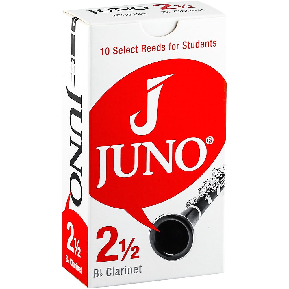 Vandoren JCR0125-U Juno Clarinet Bb Reeds, Strength No.2.5 - Box of 10