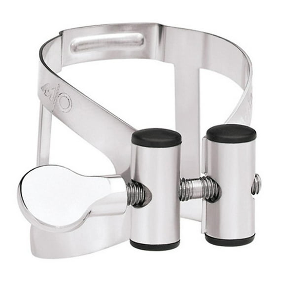 Vandoren M|O Ligature and Plastic Cap for Bb Clarinet; Pewter Finish
