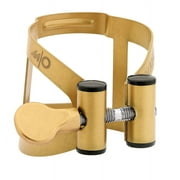Vandoren M|O Ligature and Plastic Cap for V16 Baritone Saxophone; Aged Gold Finish