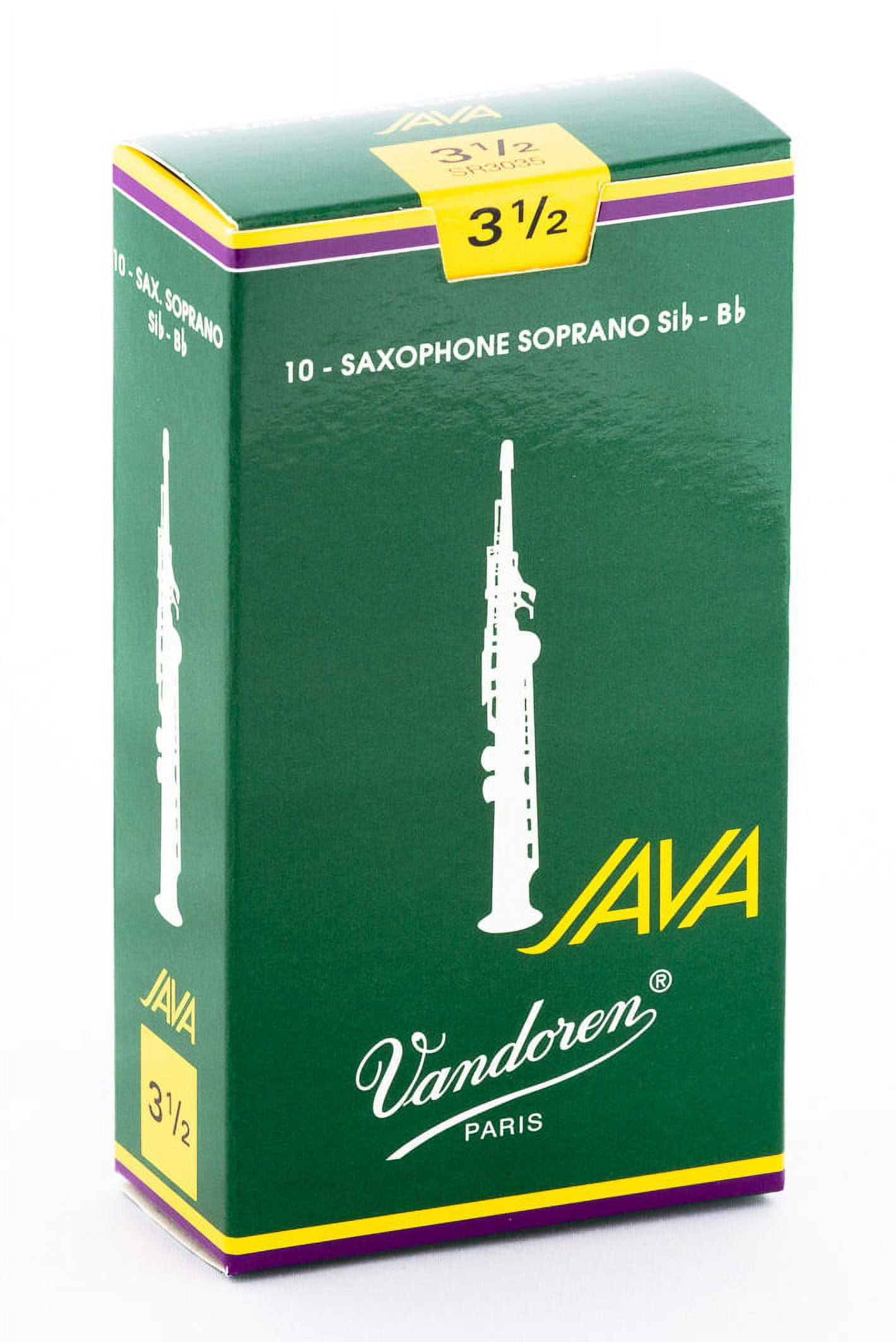 Vandoren Soprano Sax Java Reeds Strength #3.5; Box of 10