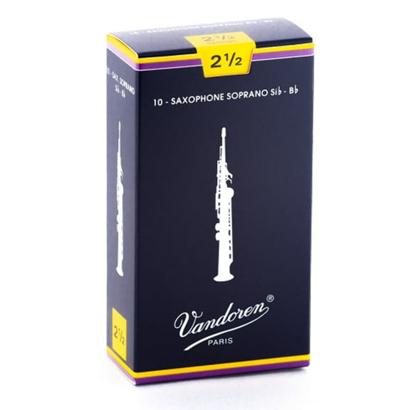 Vandoren Soprano Sax Traditional Reeds Strength #1.0; Box of 10