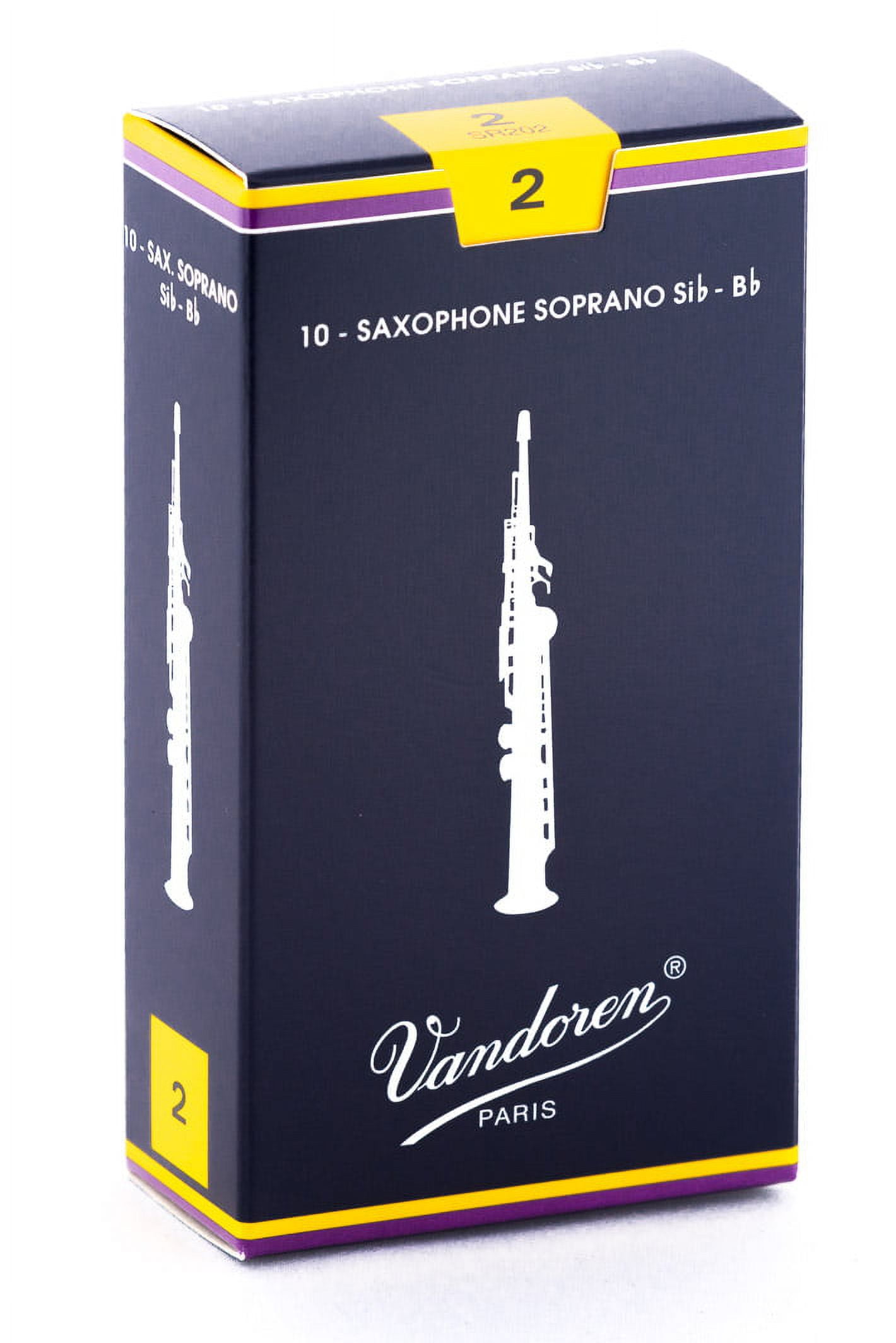 Vandoren Soprano Sax Traditional Reeds Strength #2; Box of 10