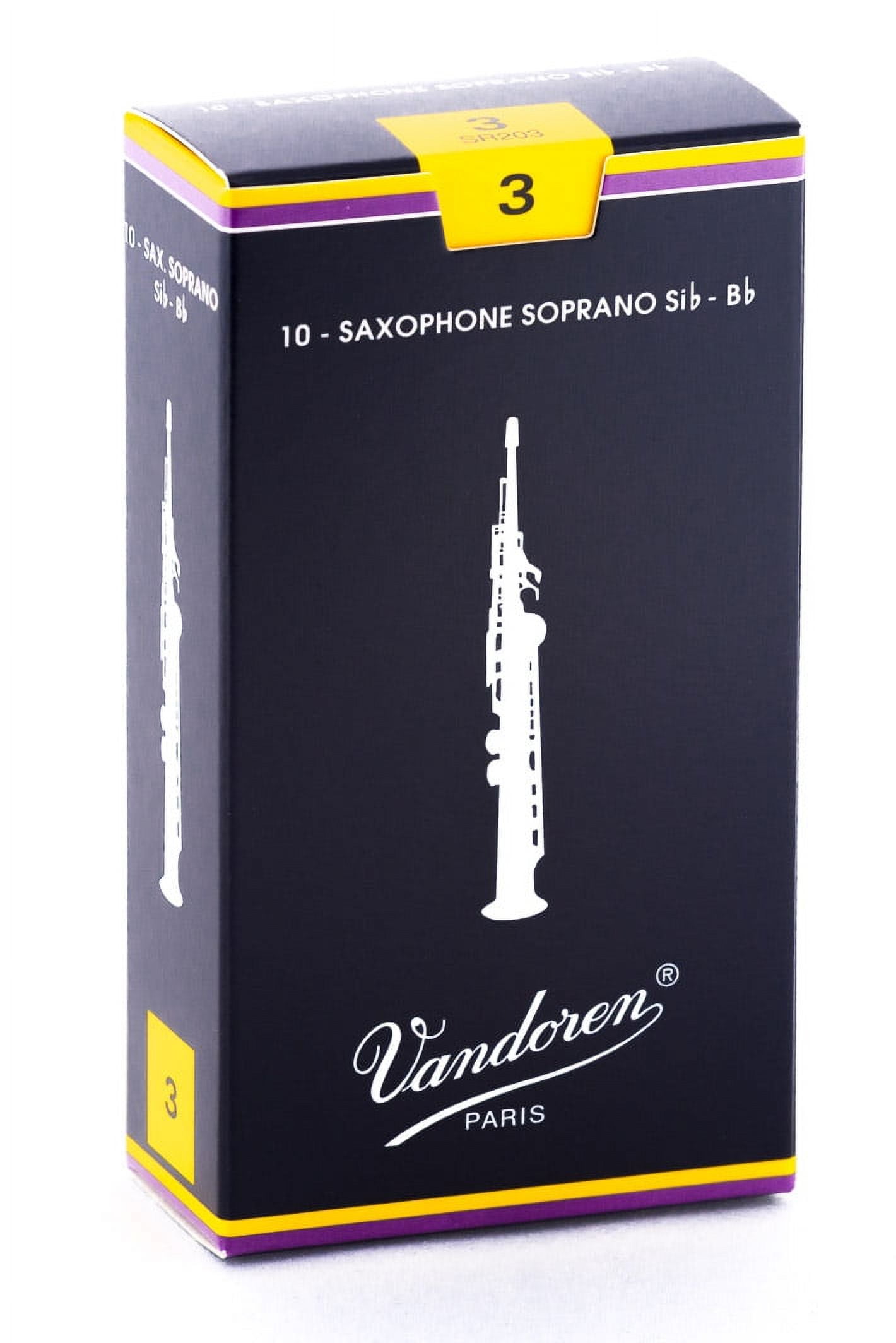 Vandoren Soprano Sax Traditional Reeds Strength #3; Box of 10