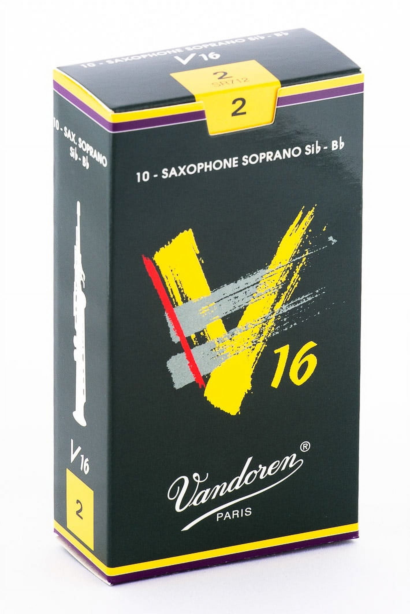 Vandoren Soprano Sax V16 Reeds Strength #2; Box of 10