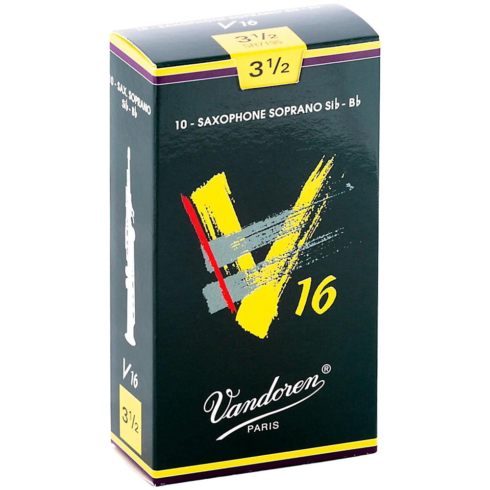 Vandoren Soprano Sax V16 Reeds Strength #3.5; Box of 10
