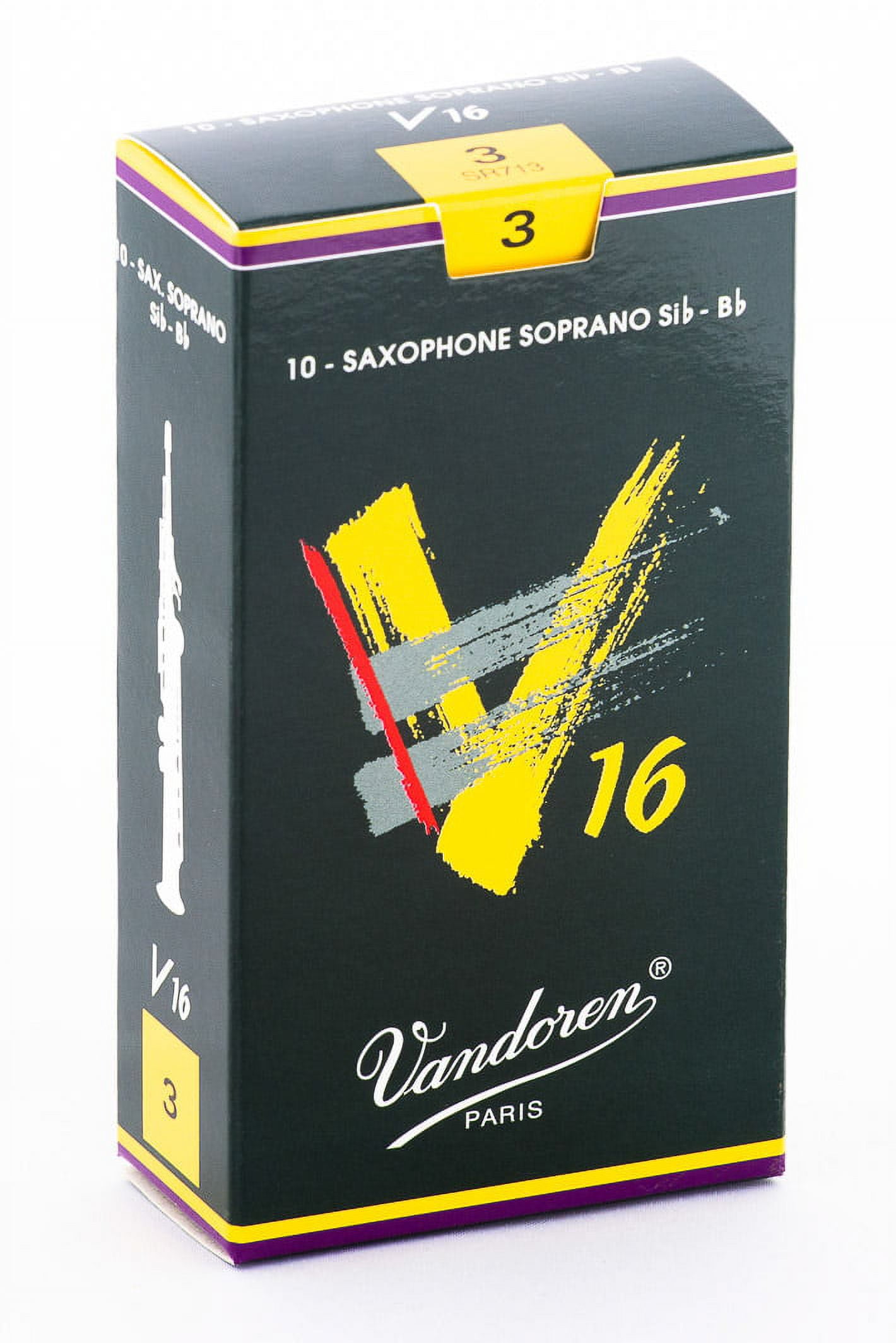 Vandoren Soprano Sax V16 Reeds Strength #3; Box of 10