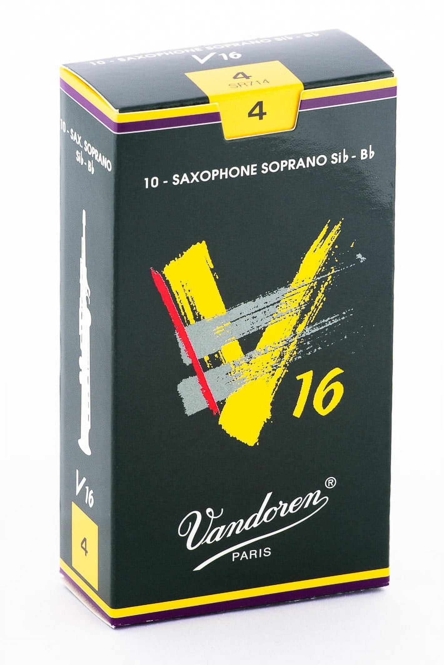 Vandoren Soprano Sax V16 Reeds Strength #4; Box of 10