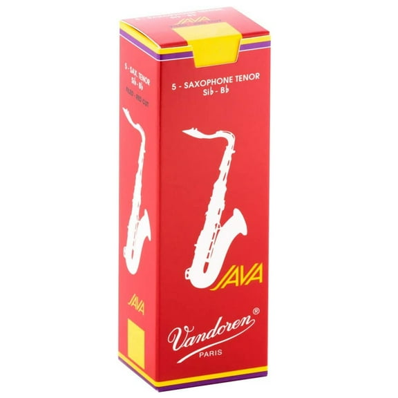 Vandoren Tenor Sax Java Red Reeds - 5 Per Box