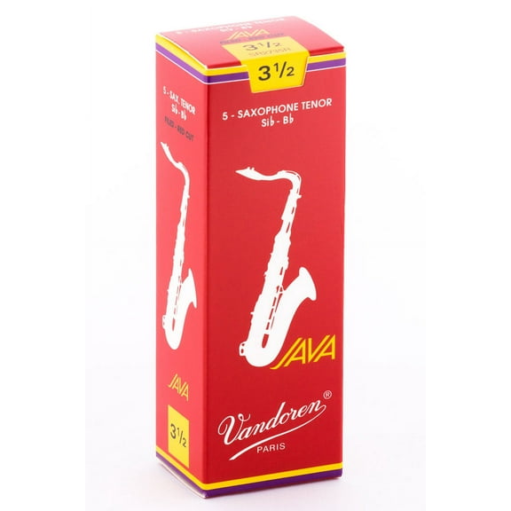 Vandoren Tenor Sax Java Red Reeds Strength #3.5; Box of 5