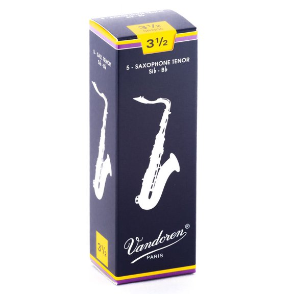 Vandoren Tenor Sax Traditional Reeds Strength #3.5; Box of 5