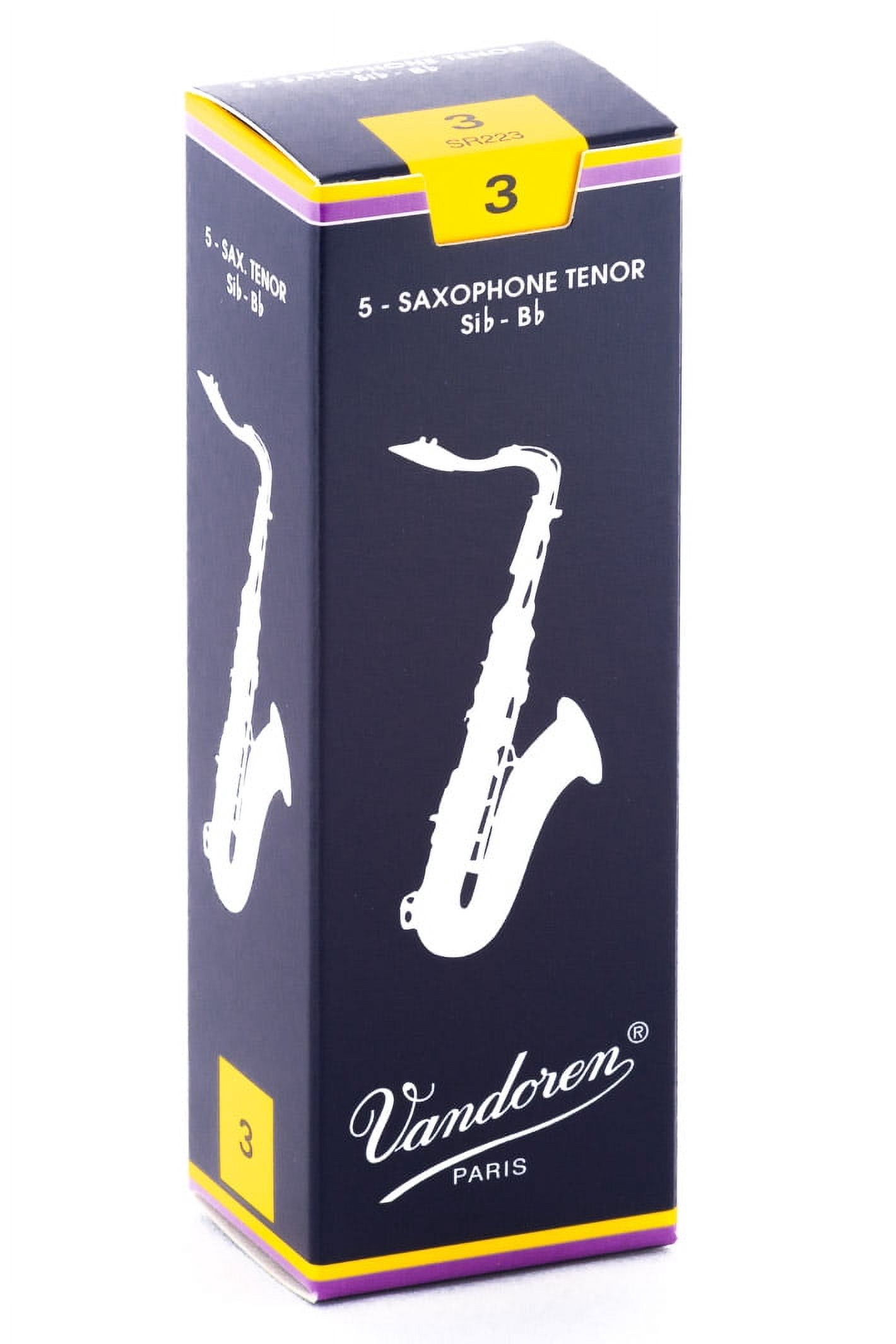 Vandoren Tenor Sax Traditional Reeds Strength #3; Box of 5