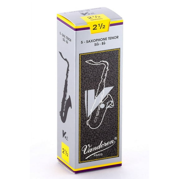 Vandoren Tenor Sax V.12 Reeds Strength #2.5; Box of 5