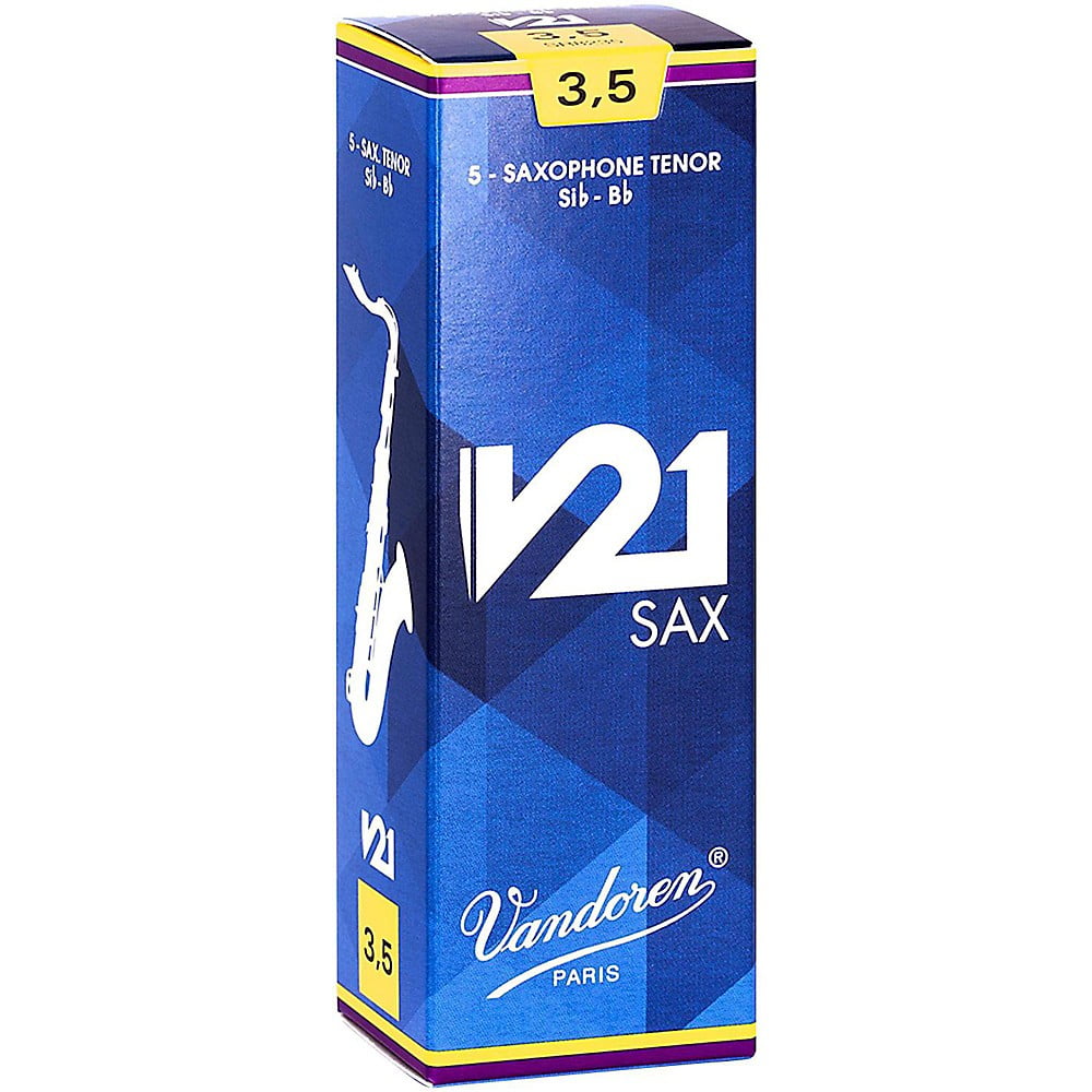 Vandoren Tenor Sax V21 Reeds Strength #3.5; Box of 5