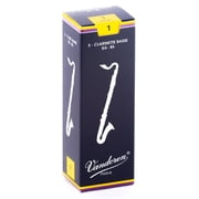 Vandoren Traditional Series Bass Clarinet Reeds, Box of 5, Strength 1