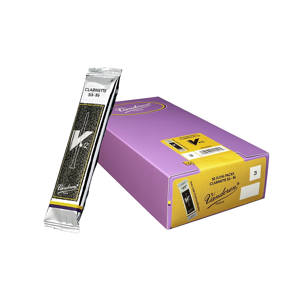 Vandoren V-12 Bb Clarinet Reeds #2.5, Box of 50