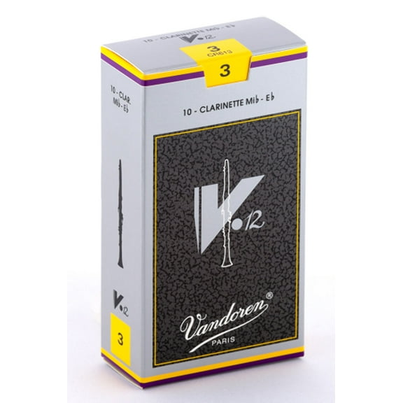 Vandoren V12 Series Eb Clarinet Reeds Strength 4.5, Box of 10
