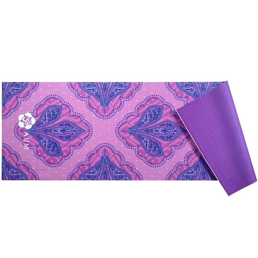 Vandue AUM 4mm Soft Foam Tech Lilla Series Yoga Exercise Mat - 68" x 24" - Perfect for Yoga/Pilates/Floor Exercises Tri-Lotus