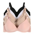 thumbnail image 1 of Women Bras 6 Packs T-Shirt Bras Full Coverage Comfortable Everyday Wear Size A to DDD Cups Bra 36C (S6845), 1 of 6