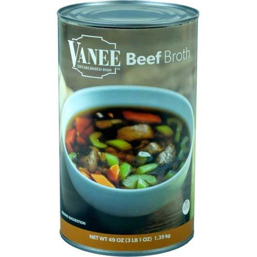 Vanee Beef Broth, 49 Ounce -- 12 per case