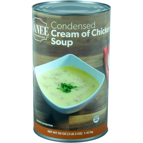 Vanee Condensed Cream of Chicken Soup - 51 oz. can, 12 per case