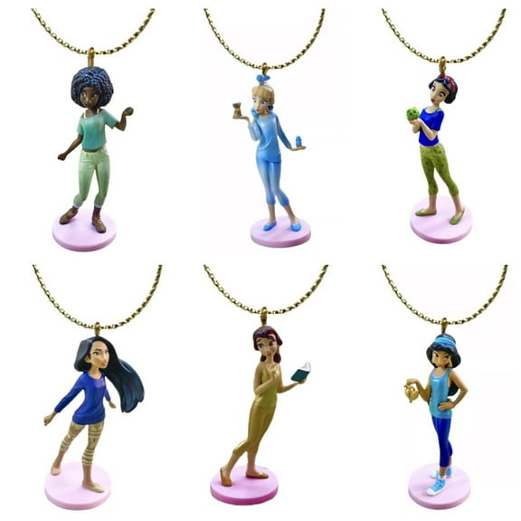 Vanellope Princes Belle Tiana Snow White Jasmine Pocahontas Cinderella Ornament