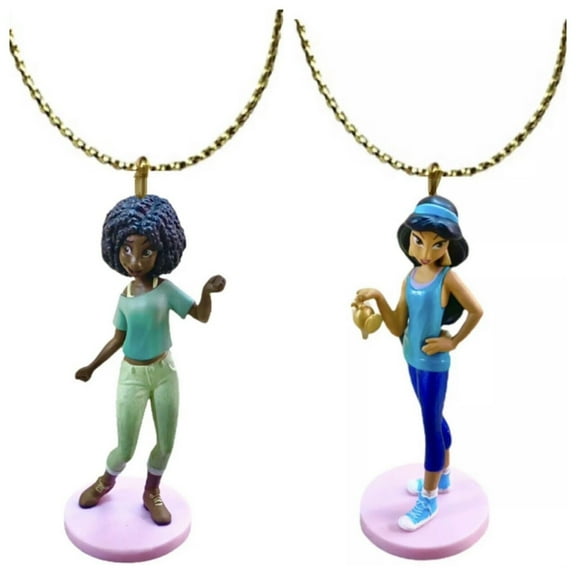 Vanellope Princess Frog Tiana & Jasmine Sports Ornament Figure Pvc Charm 3” New