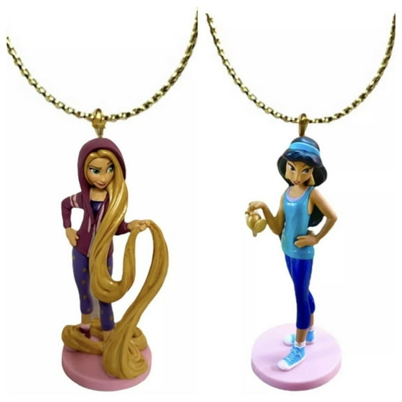 Vanellope Princess Rapunzel Tangled & Jasmine Sports Ornament Figure PVC 3 New