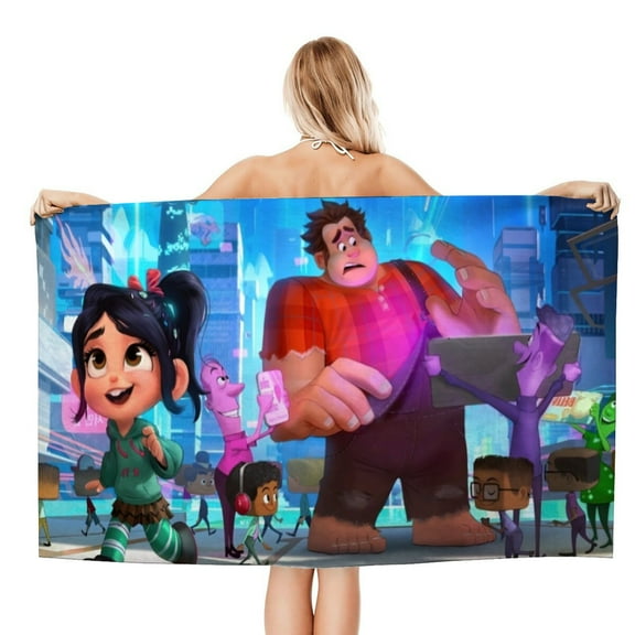 Vanellope von Schweetz Gifts Beach Towel for Women Girl Birthday Inspired Fan Bath Outdoor Music Lover