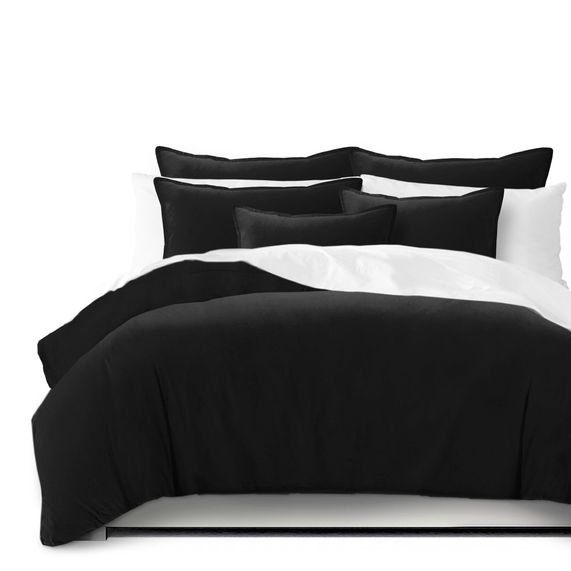 Vanessa Black Comforter Set Queen