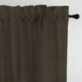 thumbnail image 1 of Vanessa Chocolate Pole Top Drapery Panel - Pair 50"x144", 1 of 1