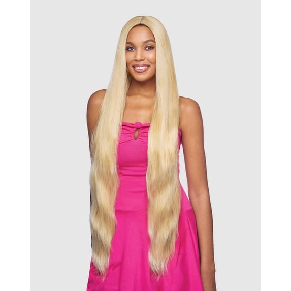 Vanessa Honey Collection Human Hair Blend Deep Part Lace Front Wig THB MINAJY 45"