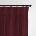 thumbnail image 1 of Vanessa Merlot Pinch Pleat Drapery Panel - Pair 20"x120", 1 of 1