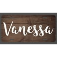thumbnail image 1 of Vanessa Name Wood Style License Plate Tag Vanity Novelty Metal | UV Printed Metal | 6-Inches By 12-Inches | Car Truck RV Trailer Wall Shop Man Cave | NP065, 1 of 1